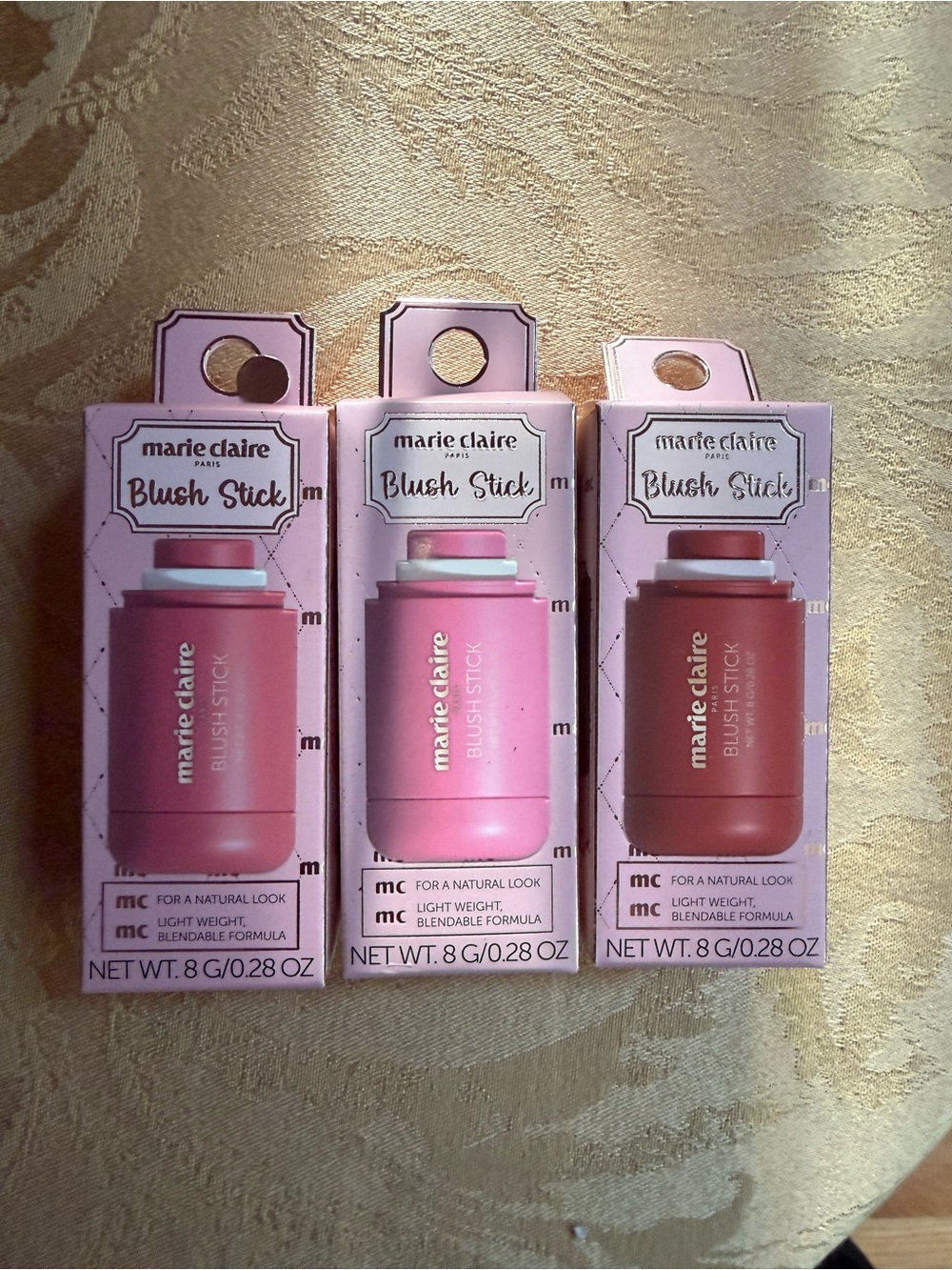 marie claire Blush Stick Set Pink & Brown NWT